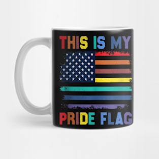 This Is My Pride Flag USA American 4th Of July Patriotic Mug